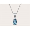 ALTIN LONDON BLUE TOPAZ PIRLANTA KOLYE