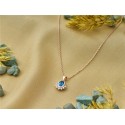 ALTIN LONDON BLUE TOPAZ PIRLANTA KOLYE